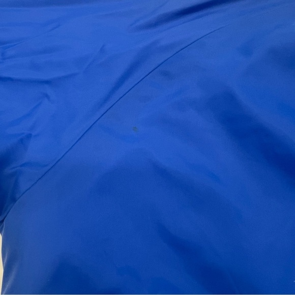 Vintage Bud Light Satin Bomber Jacket XL Blue USA Snap Front 80s Beer Promo - Picture 11 of 13